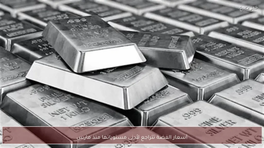 أسعار الفضة تتراجع لأدنى مستوياتها منذ مارس