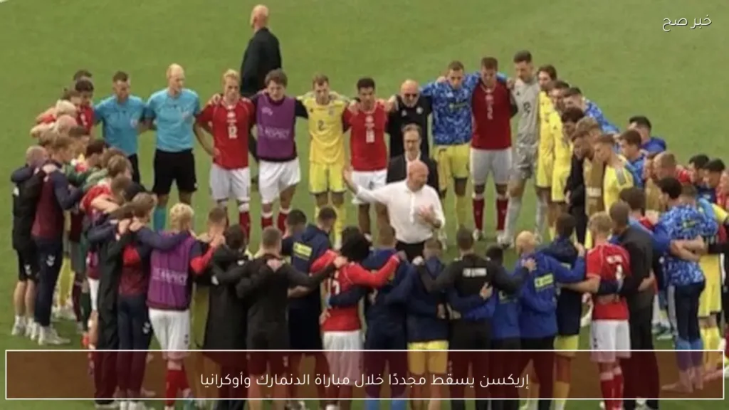 إريكسن يسقط مجددًا خلال مباراة الدنمارك وأوكرانيا