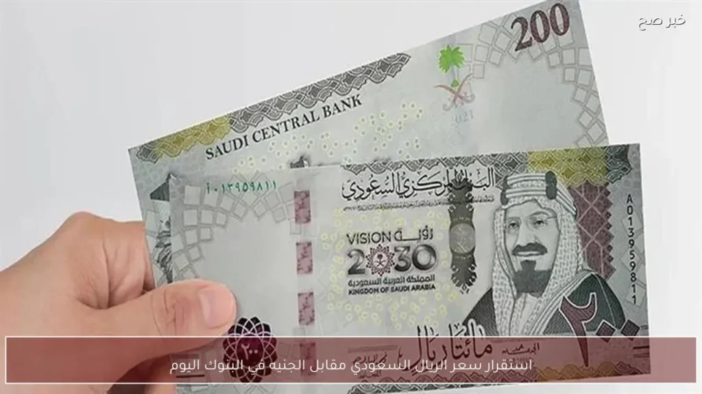 استقرار سعر الريال السعودي مقابل الجنيه في البنوك اليوم