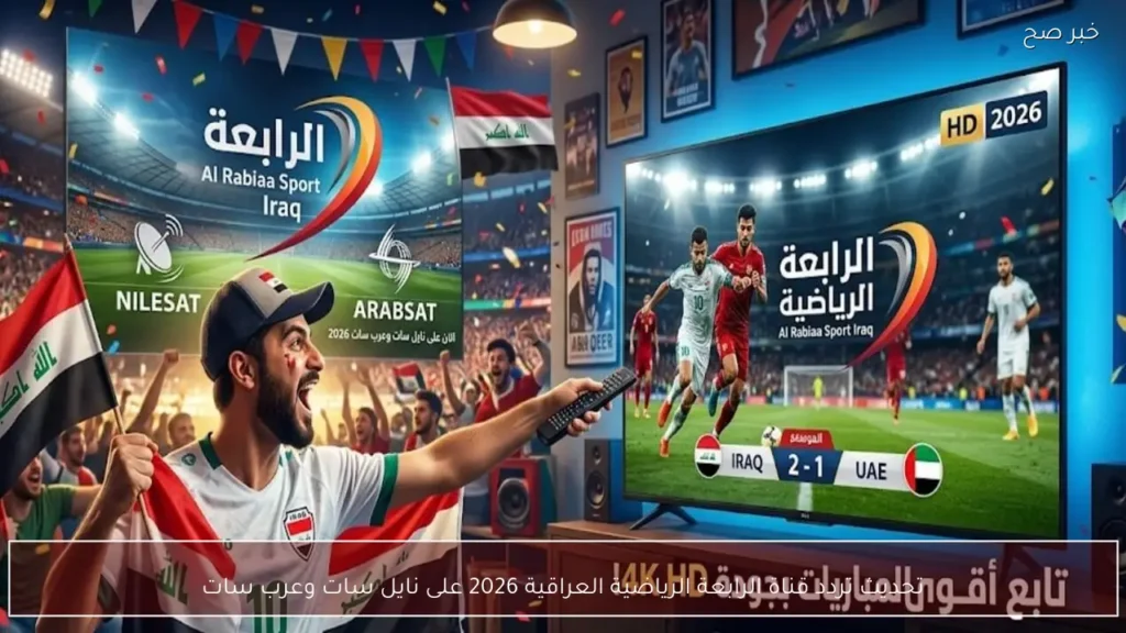 تحديث تردد قناة الرابعة الرياضية العراقية 2026 على نايل سات وعرب سات