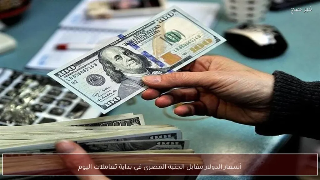 أسعار الدولار مقابل الجنيه المصري في بداية تعاملات اليوم