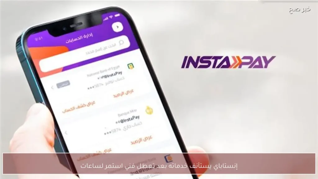 إنستاباي يستأنف خدماته بعد تعطل فني استمر لساعات