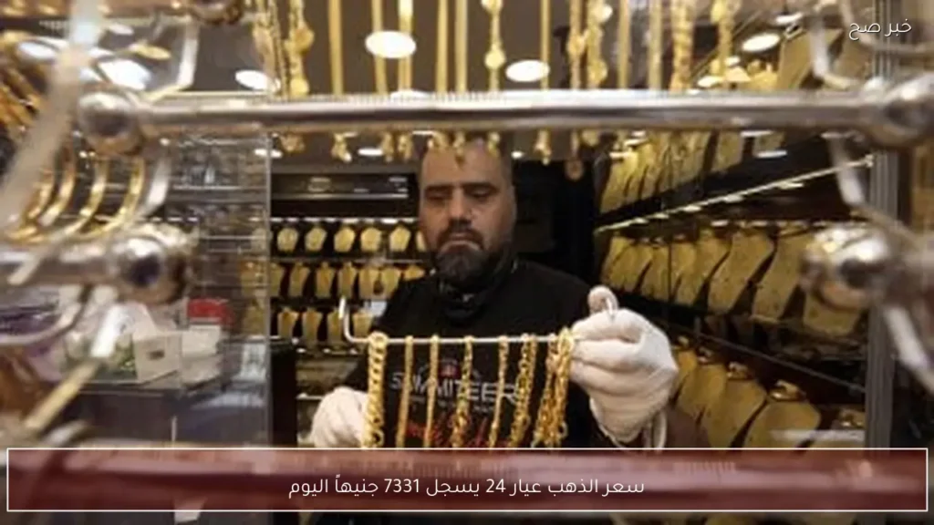 سعر الذهب عيار 24 يسجل 7331 جنيهاً اليوم