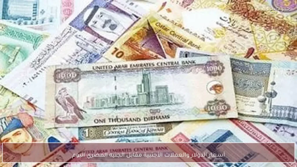 أسعار الدولار والعملات الأجنبية مقابل الجنيه المصري اليوم
