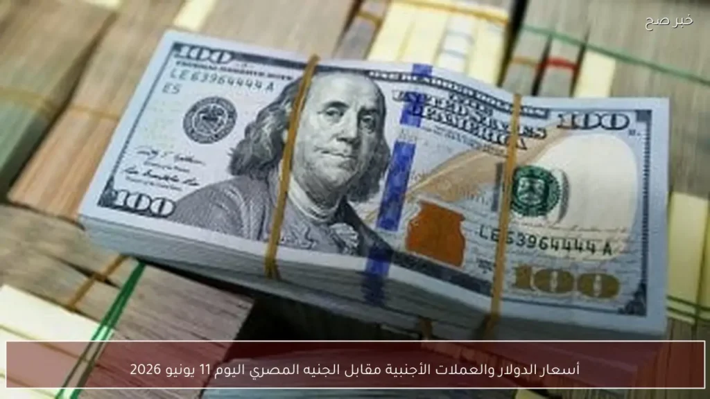 أسعار الدولار والعملات الأجنبية مقابل الجنيه المصري اليوم 11 يونيو 2026