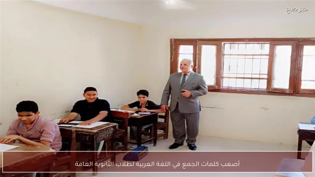 أصعب كلمات الجمع في اللغة العربية لطلاب الثانوية العامة