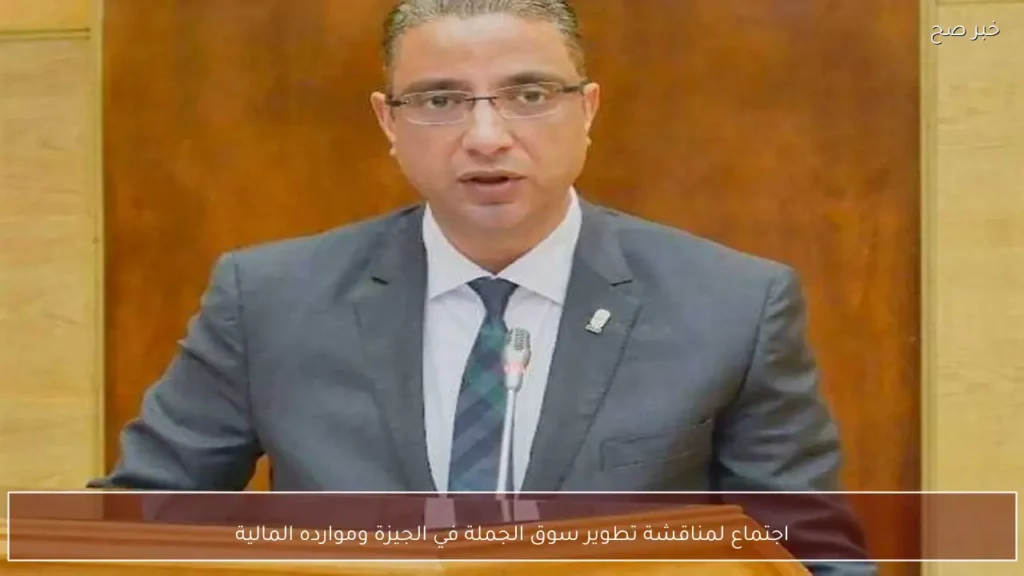 اجتماع لمناقشة تطوير سوق الجملة في الجيزة وموارده المالية