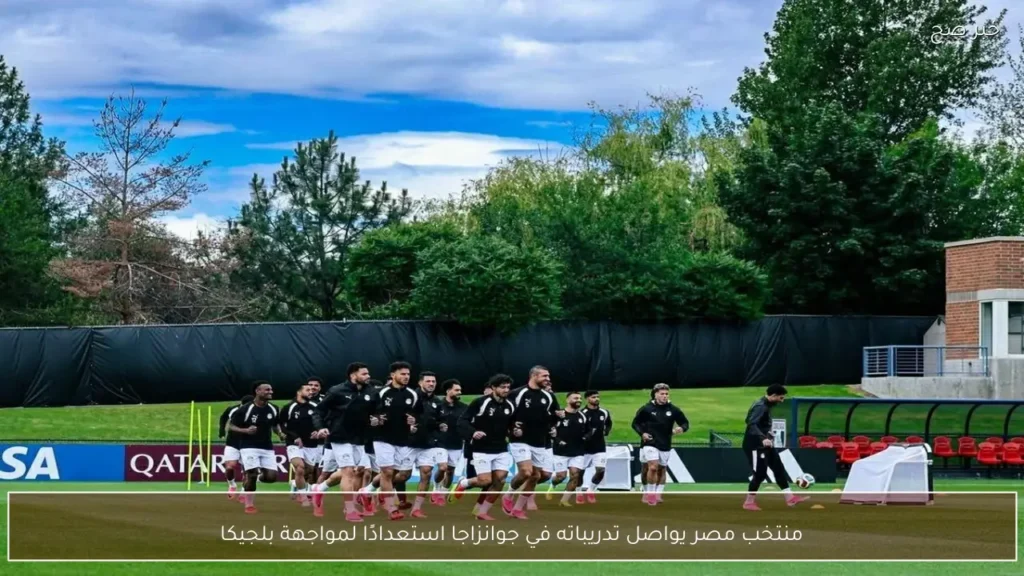 منتخب مصر يواصل تدريباته في جوانزاجا استعدادًا لمواجهة بلجيكا