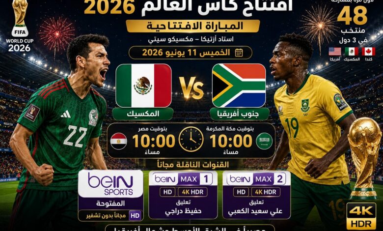 افتتاح كأس العالم 2026.. موعد <a href=