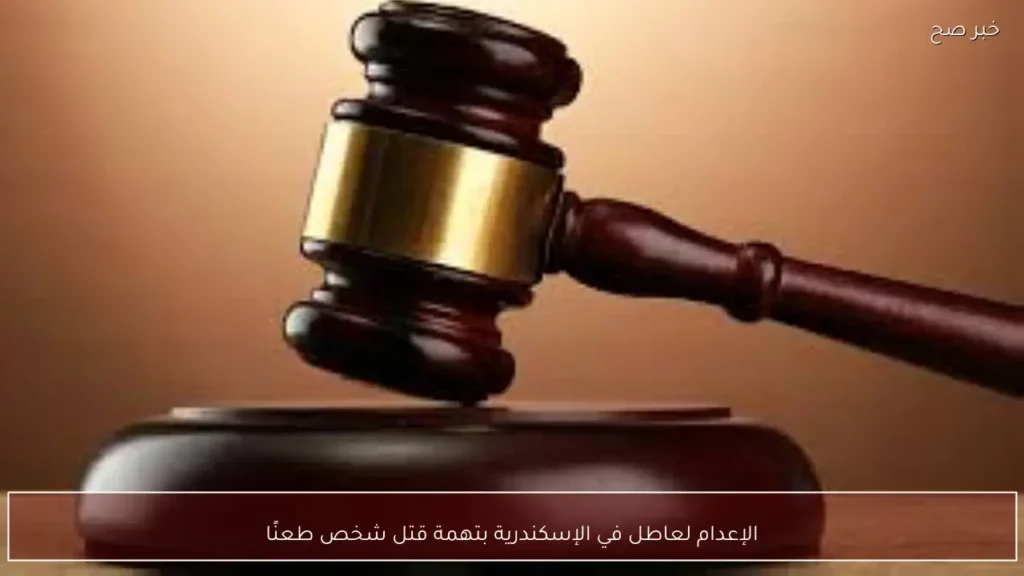 الإعدام لعاطل في الإسكندرية بتهمة قتل شخص طعنًا