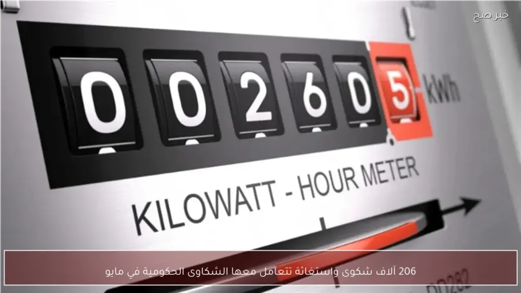 206 آلاف شكوى واستغاثة تتعامل معها الشكاوى الحكومية في مايو