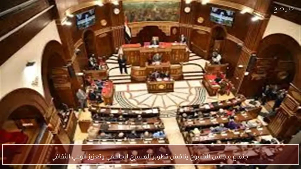 اجتماع مجلس الشيوخ يناقش تطوير المسرح الجامعي وتعزيز الوعي الثقافي