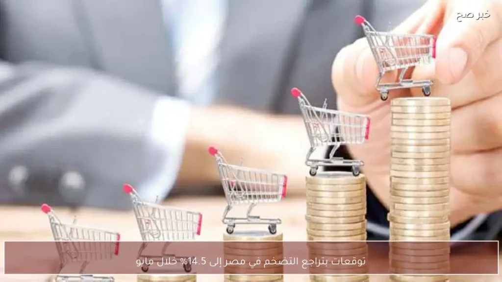 توقعات بتراجع التضخم في مصر إلى 14.5% خلال مايو