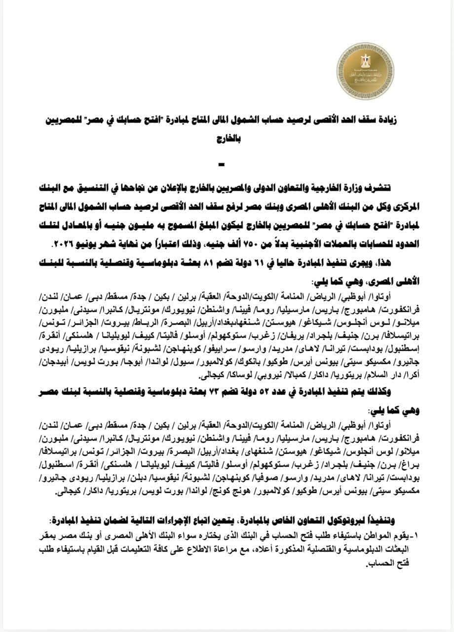 افتح حسابك في مصر