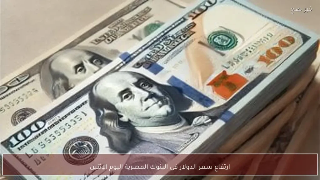 ارتفاع سعر الدولار في البنوك المصرية اليوم الإثنين
