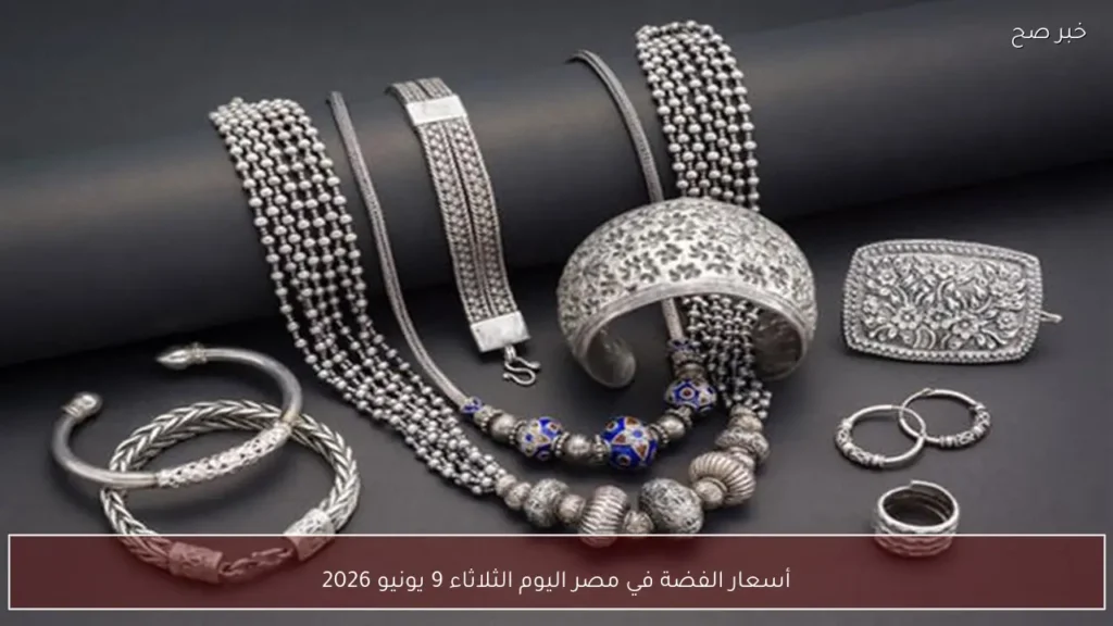 أسعار الفضة في مصر اليوم الثلاثاء 9 يونيو 2026