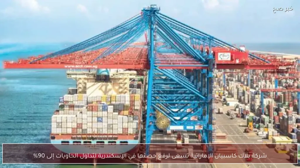 شركة بلاك كاسبيان الإماراتية تسعى لرفع حصتها في الإسكندرية لتداول الحاويات إلى 90%