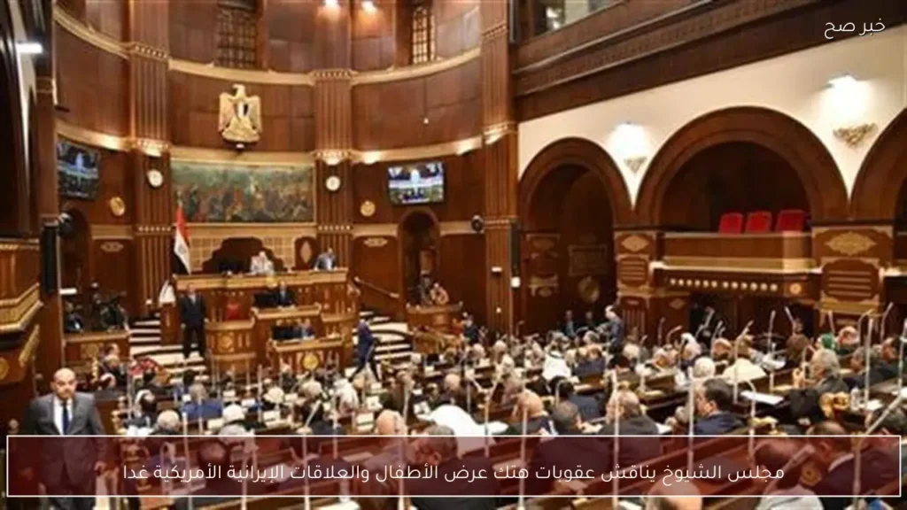 مجلس الشيوخ يناقش عقوبات هتك عرض الأطفال والعلاقات الإيرانية الأمريكية غدا