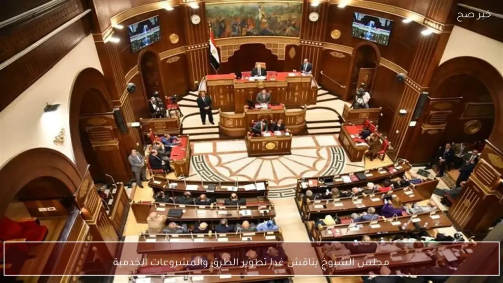 مجلس الشيوخ يناقش غدا تطوير الطرق والمشروعات الخدمية