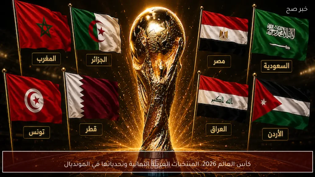 كأس العالم 2026: المنتخبات العربية الثمانية وتحدياتها في المونديال