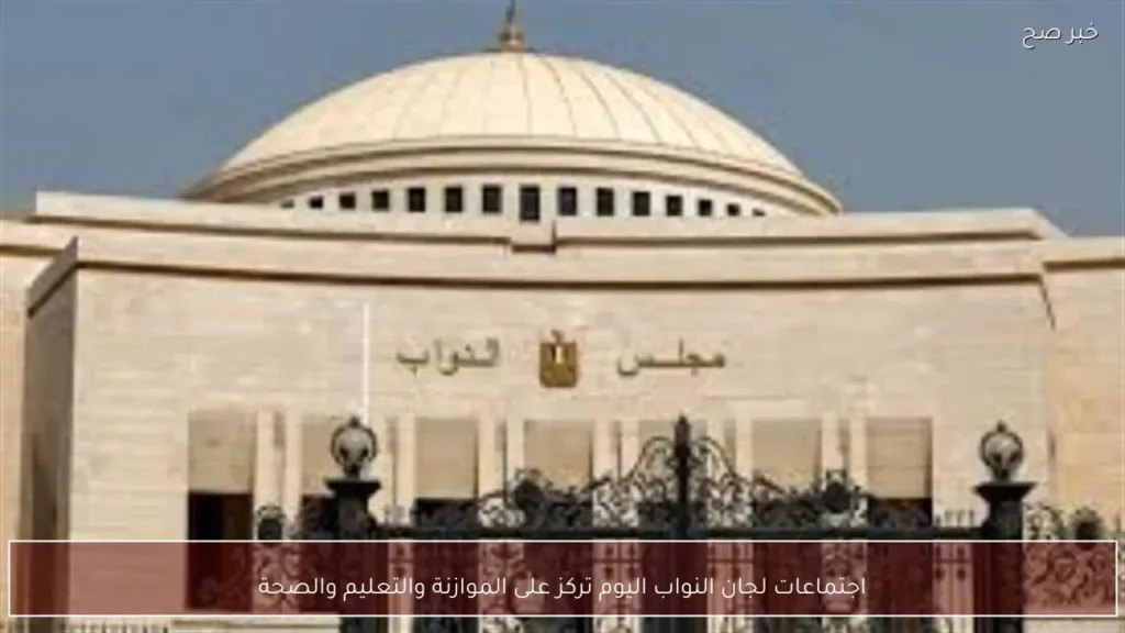 اجتماعات لجان النواب اليوم تركز على الموازنة والتعليم والصحة