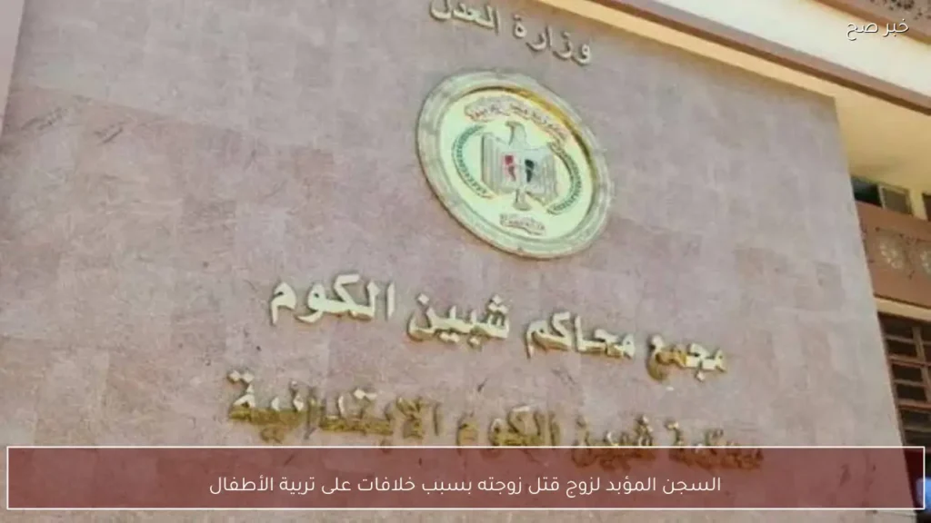 السجن المؤبد لزوج قتل زوجته بسبب خلافات على تربية الأطفال