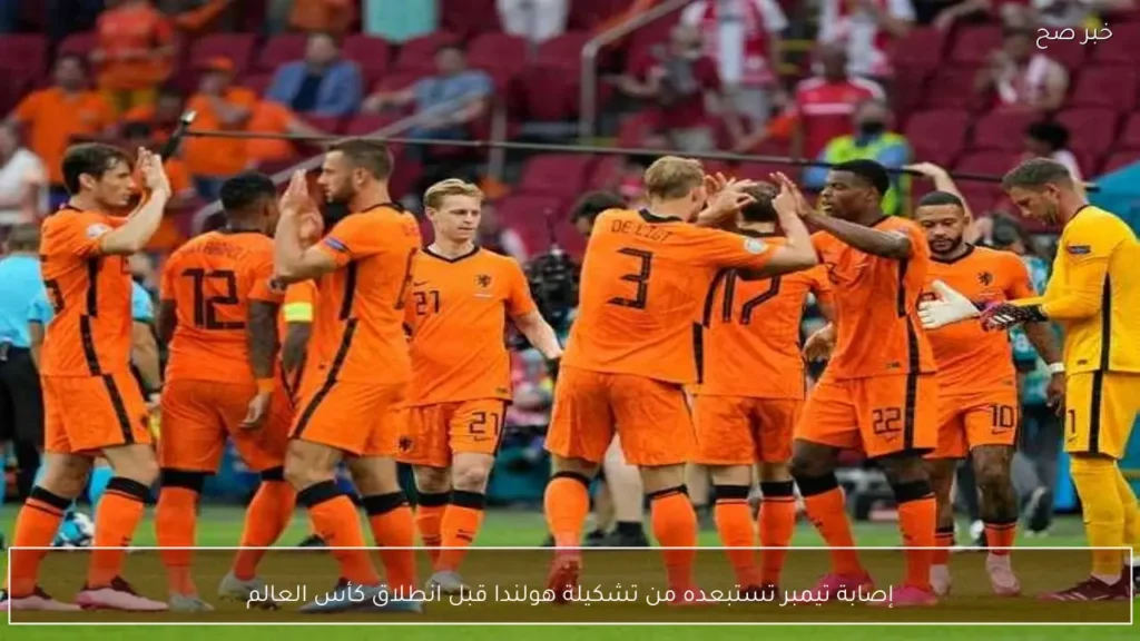 إصابة تيمبر تستبعده من تشكيلة هولندا قبل انطلاق كأس العالم