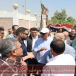 محافظ الجيزة يتفقد محطة رفع الصرف الصحي في بني يوسف