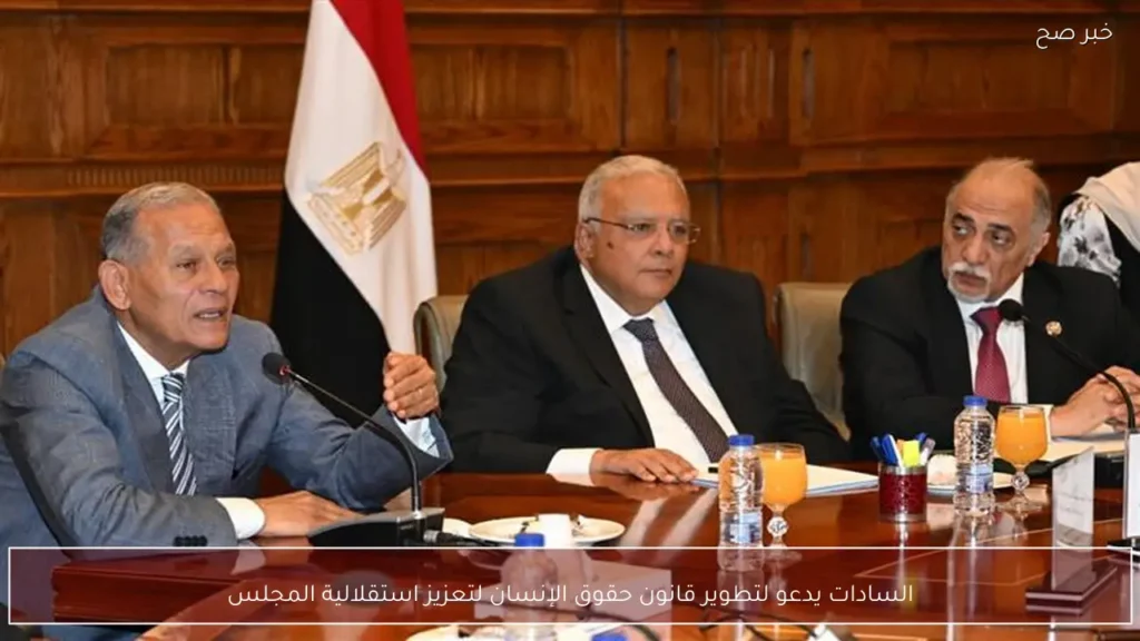 السادات يدعو لتطوير قانون حقوق الإنسان لتعزيز استقلالية المجلس