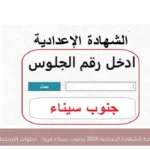 نتيجة الشهادة الإعدادية 2026 بجنوب سيناء قريبًا.. خطوات الاستعلام