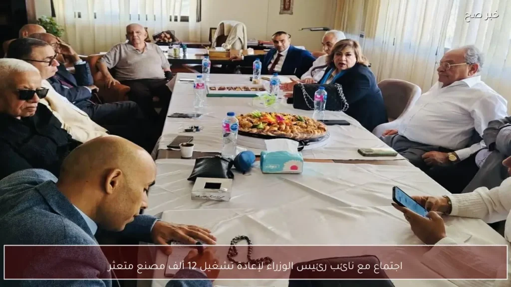 اجتماع مع نائب رئيس الوزراء لإعادة تشغيل 12 ألف مصنع متعثر