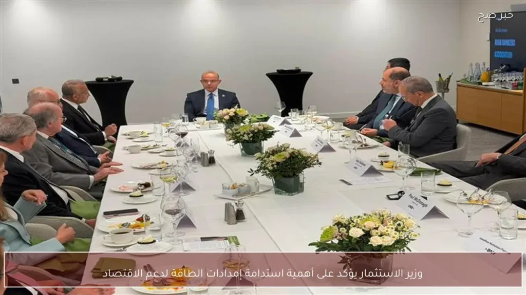 وزير الاستثمار يؤكد على أهمية استدامة إمدادات الطاقة لدعم الاقتصاد