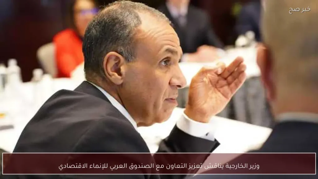 وزير الخارجية يناقش تعزيز التعاون مع الصندوق العربي للإنماء الاقتصادي