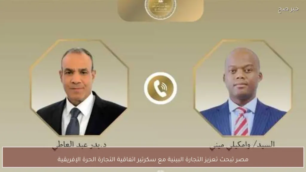مصر تبحث تعزيز التجارة البينية مع سكرتير اتفاقية التجارة الحرة الإفريقية