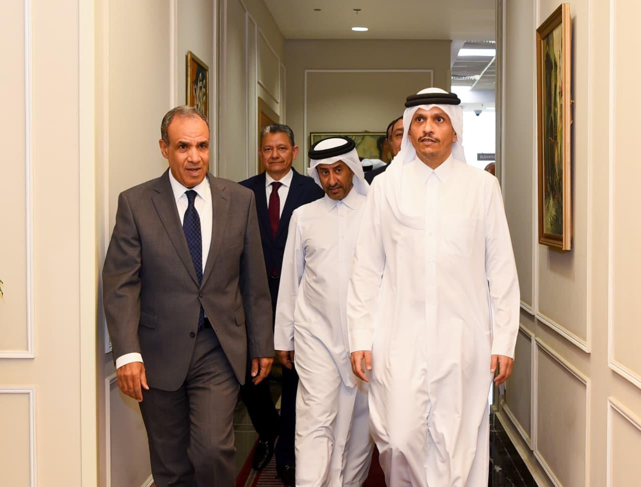 لقاء وزير الخارجية ونظيره القطري