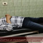 زيارة وفد من نقابة المعلمين ومديرية التعليم للاطمئنان على صحة المصابين بأسيوط